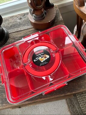 Snackle Box Divided Snack Container Travel Food Storage Organizer​ Portable Meal